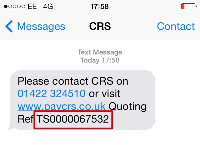 SMS Reference